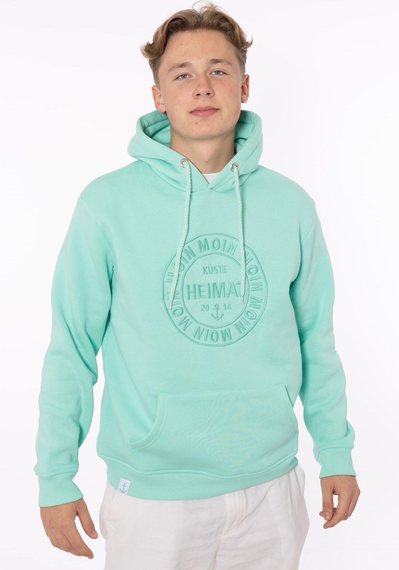 Zwillingsherz Hoodie »"Heimat 2014" Herren«, mit Fronttaschen und Kordel von Zwillingsherz