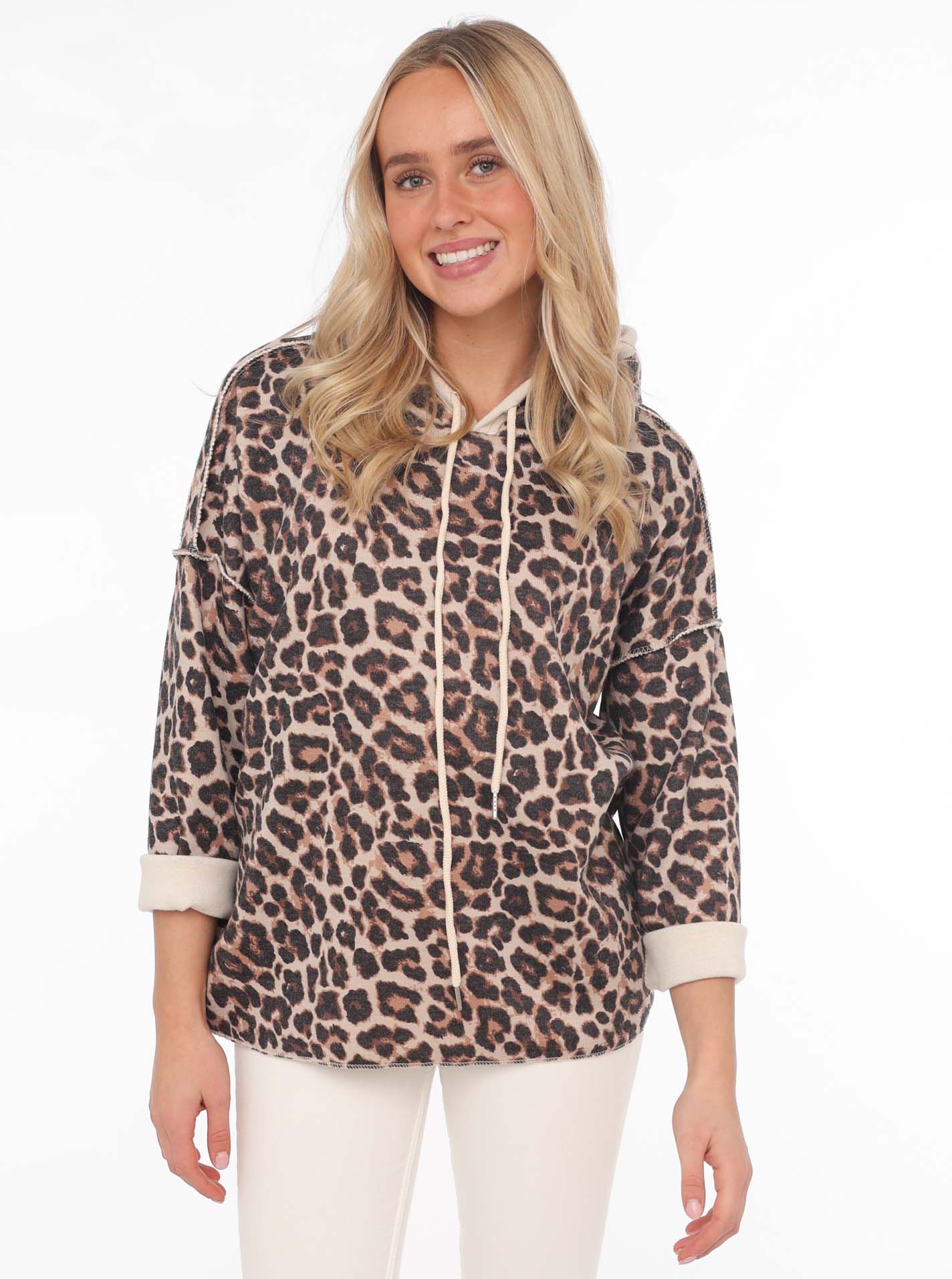 Zwillingsherz Hoodie »"Leo"«, mit Kapuze und Leoprint Zwillingsherz Hoodie »"Leo"«, mit Kapuze und Leoprint von Zwillingsherz