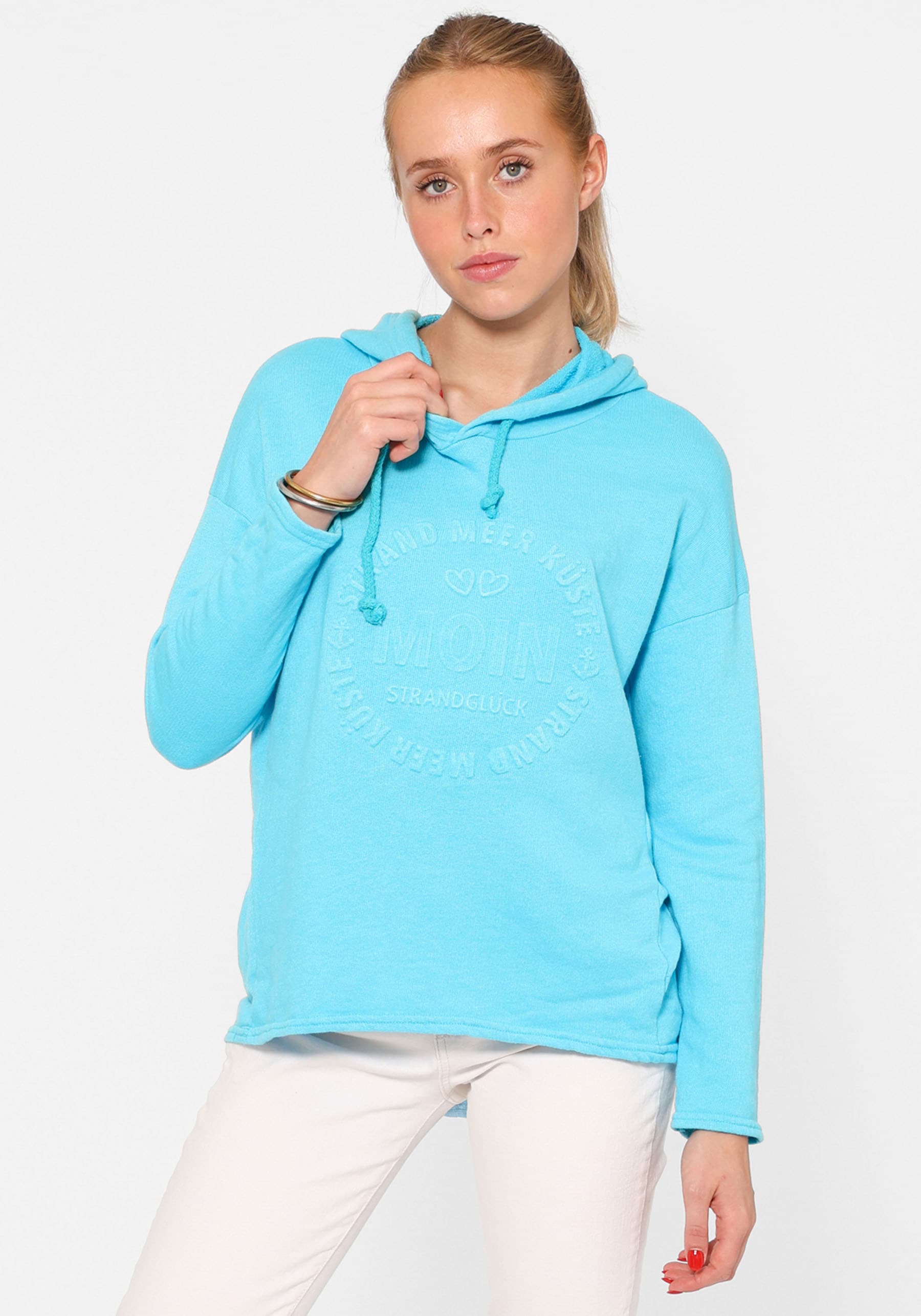 Zwillingsherz Hoodie »Hoodie Stempeldruck "Moin"«, mit Kapuze und Stempeldruck von Zwillingsherz