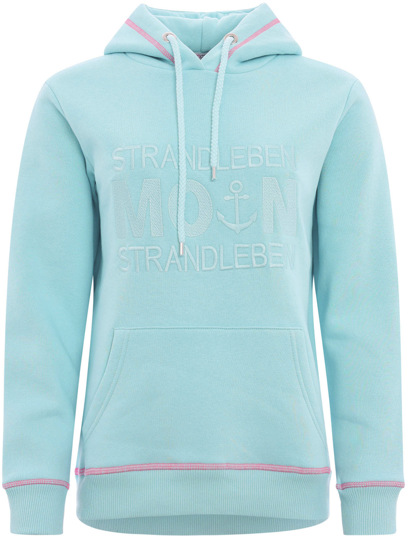 Zwillingsherz Hoodie »Strandleben Moin«, mit gesticktem Schriftzug von Zwillingsherz