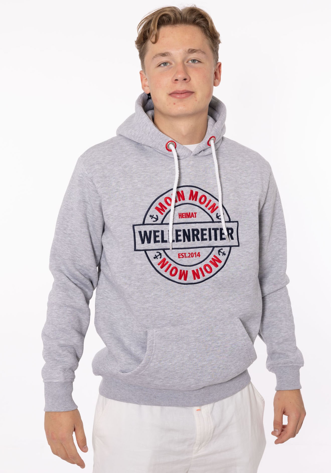 Zwillingsherz Hoodie »"Wellenreiter"«, mit Fronttaschen und Kordel Zwillingsherz Hoodie »"Wellenreiter"«, mit Fronttaschen und Kordel von Zwillingsherz