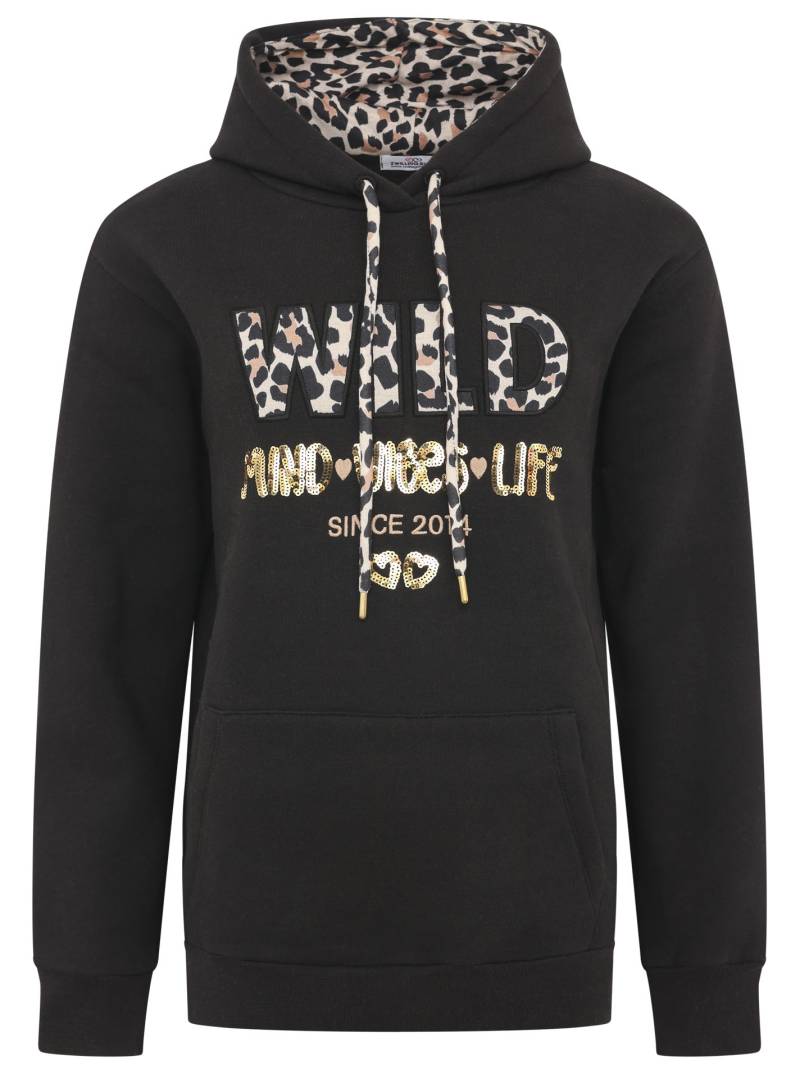 Zwillingsherz Hoodie »"Wild Free"«, mit Pailletten, Kordel und Innenseite der Kapuze im -Look von Zwillingsherz