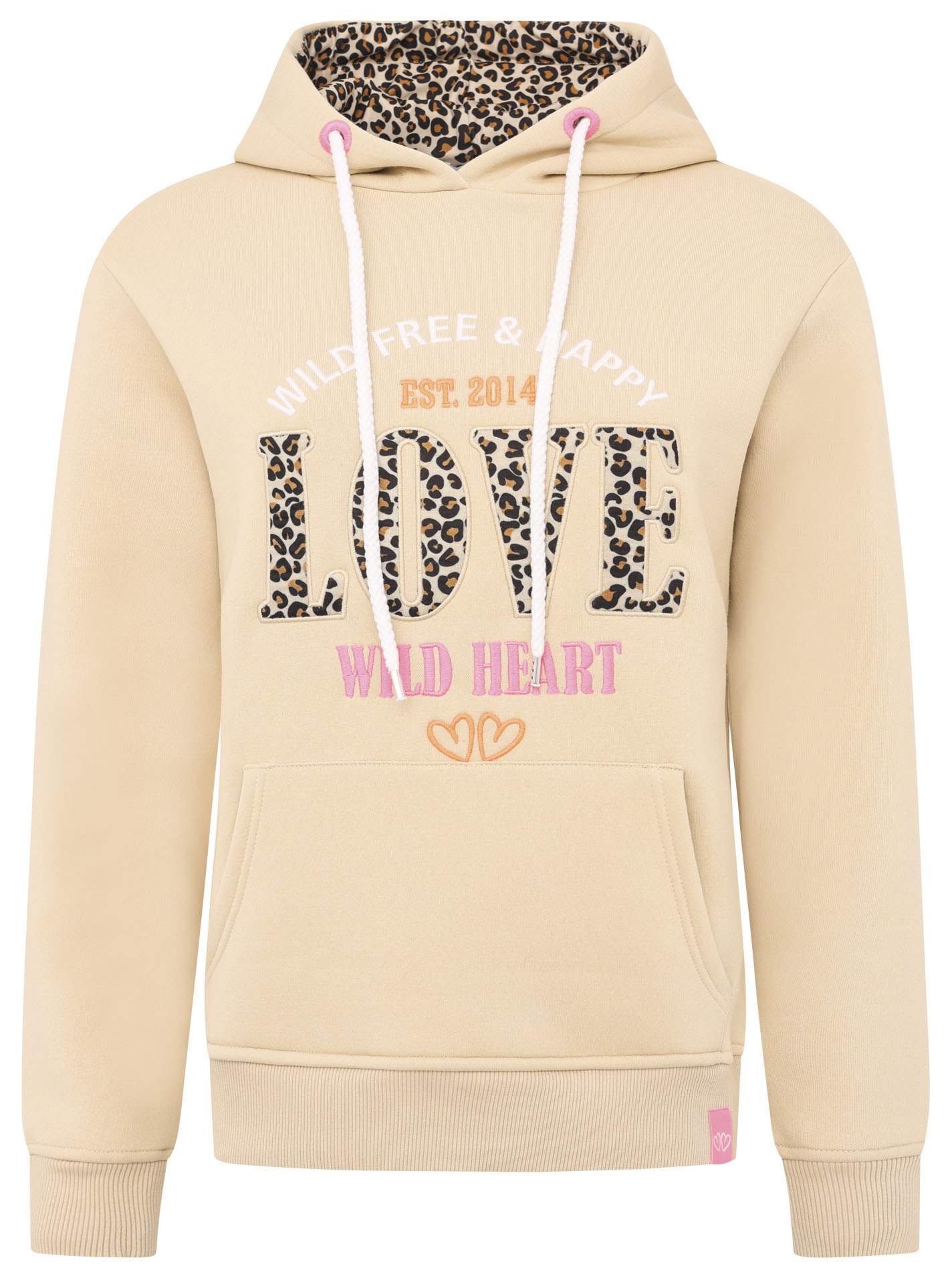 Zwillingsherz Hoodie »"Wild Love"«, mit Wording Leo Love und Stickerei von Zwillingsherz