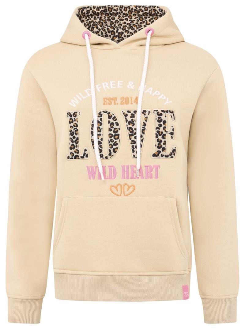 Zwillingsherz Hoodie »"Wild Love"«, mit Wording Leo Love und Stickerei von Zwillingsherz