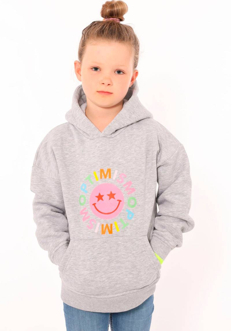 Zwillingsherz Hoodie »"Optimism"KIDS«, Mit Wording, Sweater mit Kapuze für Mädchen von Zwillingsherz