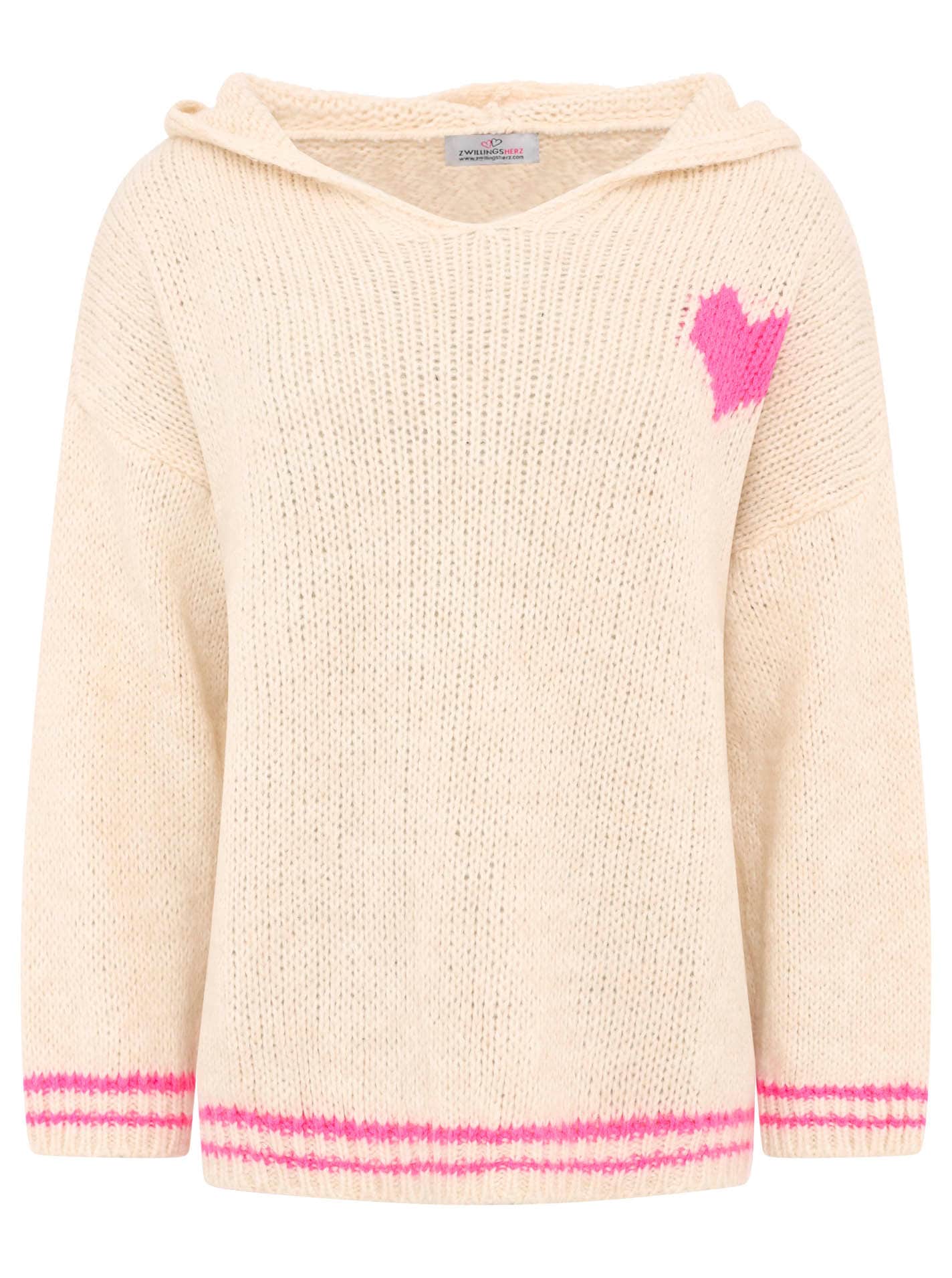 Zwillingsherz Kapuzenpullover »"Herz"«, mit figurumspielendem, lässigem Schnitt von Zwillingsherz