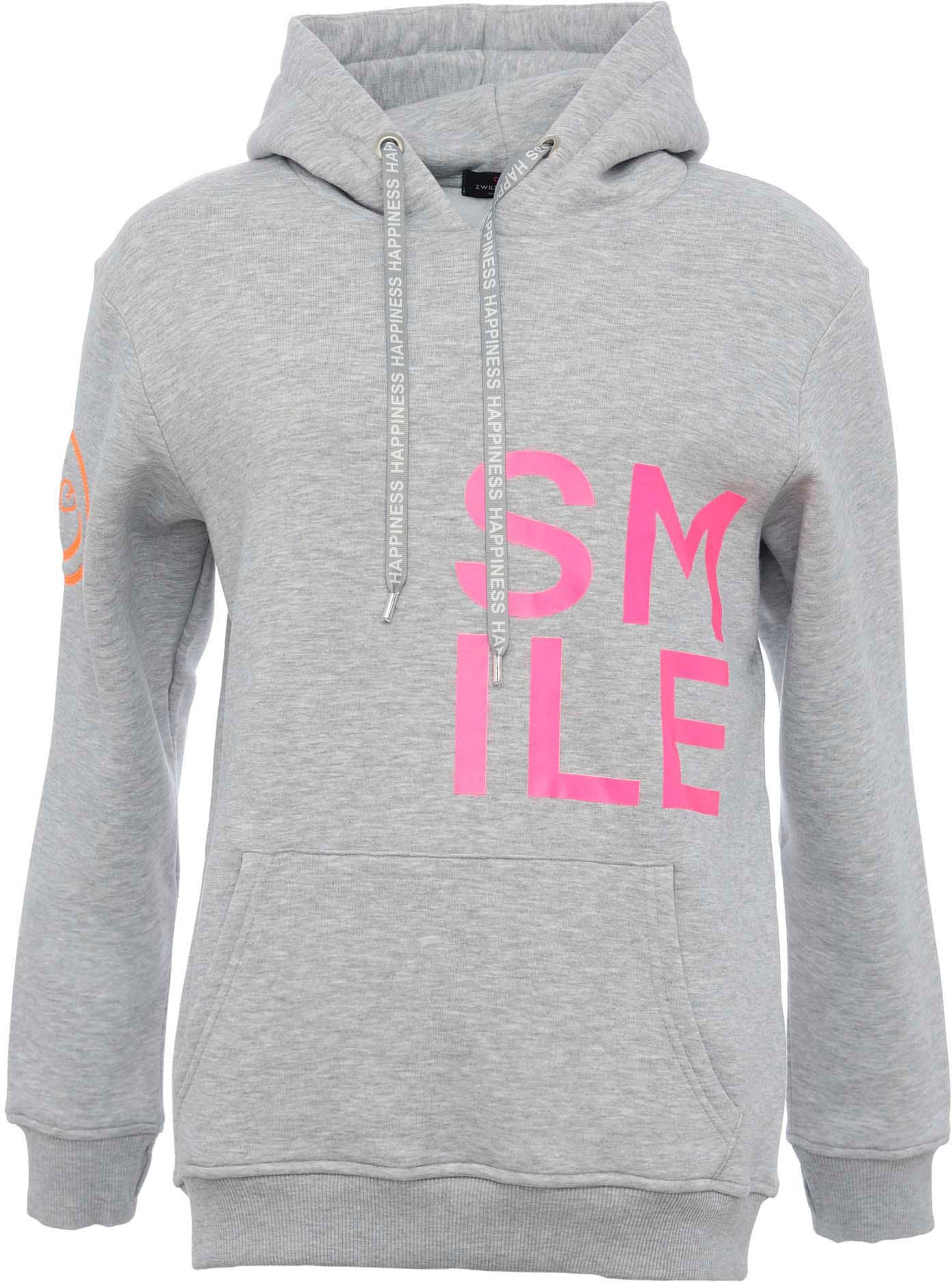 Zwillingsherz Hoodie »"Alissa"«, mit SMILE Print von Zwillingsherz