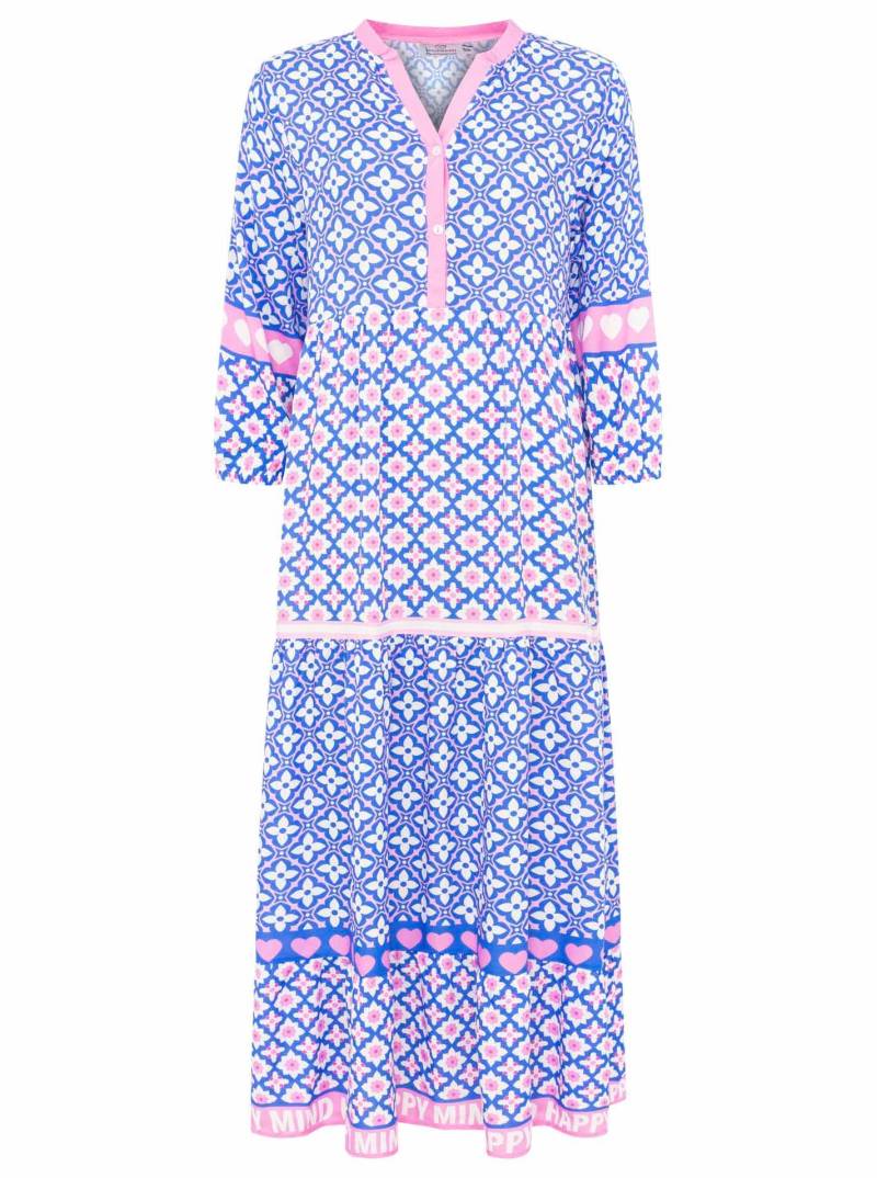 Zwillingsherz Maxikleid »"Dreams"«, mit Mustermix, Knopfleiste und 3/4 Arm von Zwillingsherz