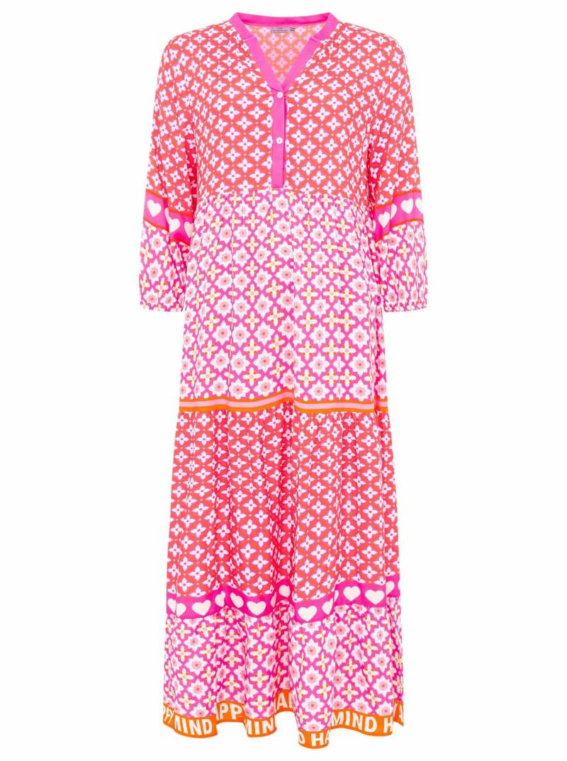 Zwillingsherz Maxikleid »"Dreams"«, mit Mustermix, Knopfleiste und 3/4 Arm von Zwillingsherz