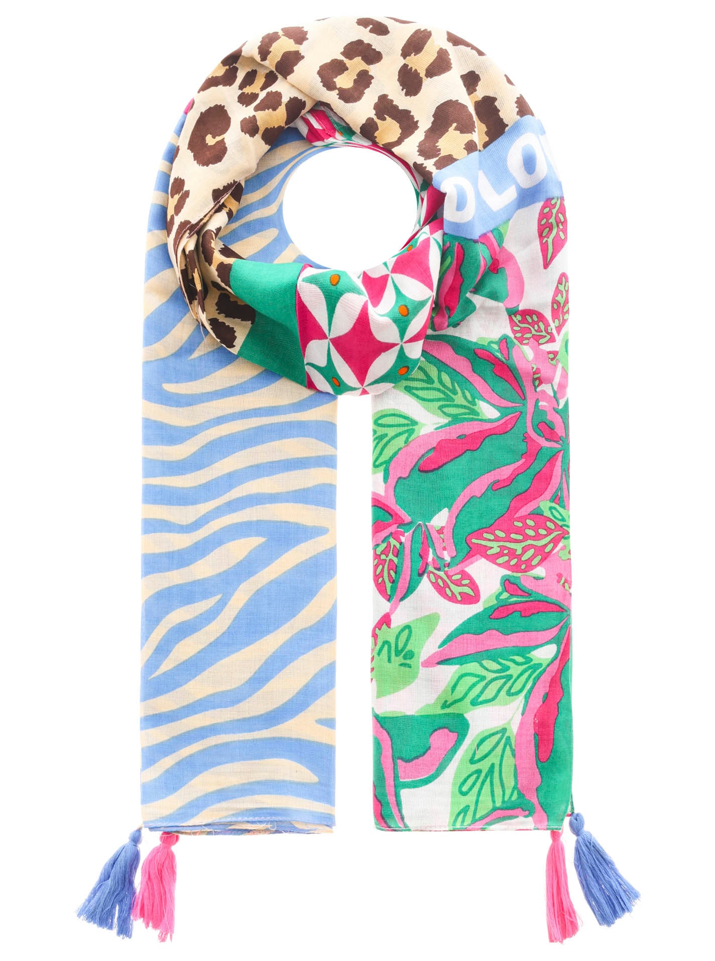 Zwillingsherz Modetuch »"Wild Flower"«, Mit Leo und Zebra Muster von Zwillingsherz