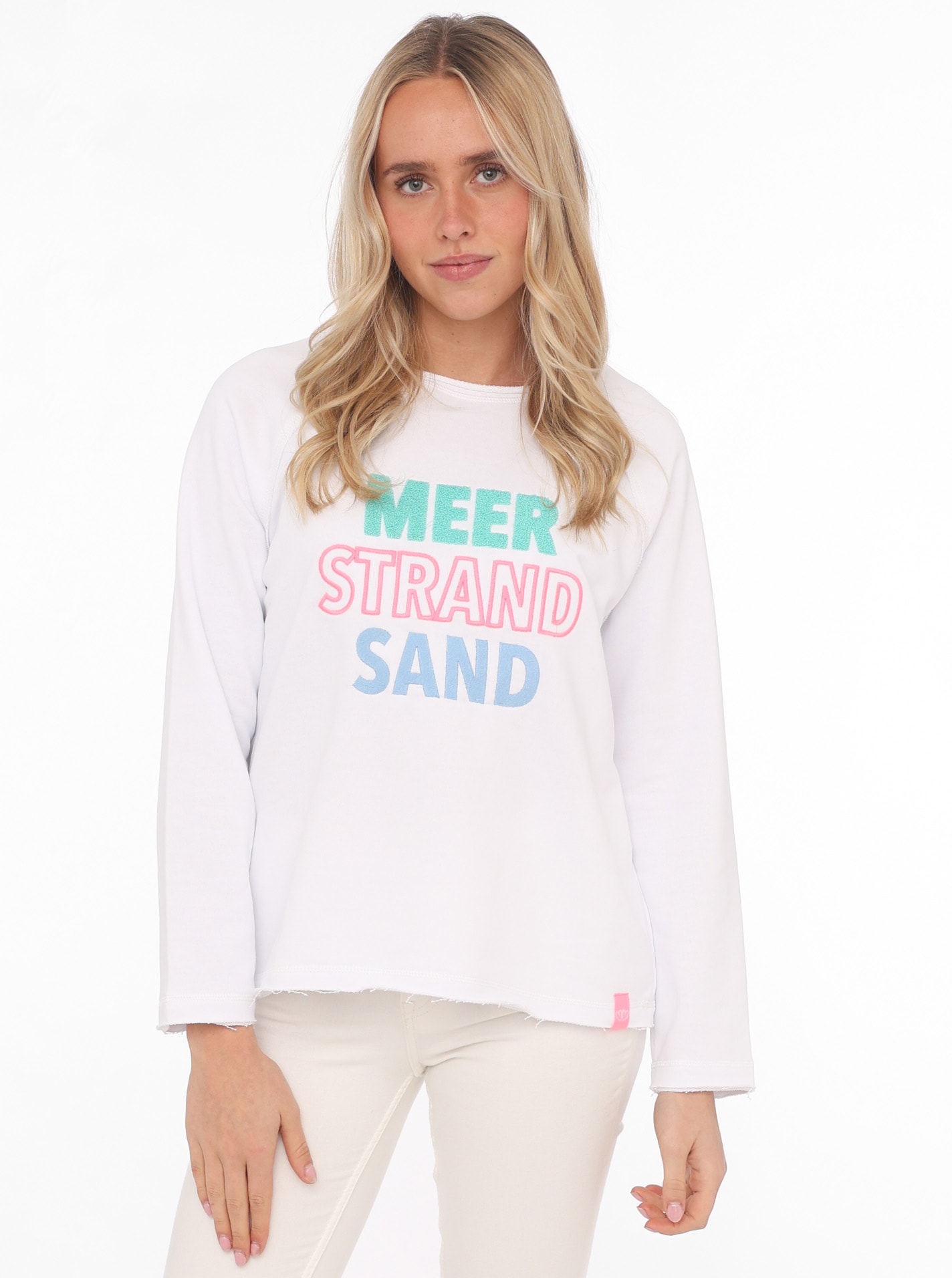 Zwillingsherz Sweater »"Meer Strand Sand"«, mit Used-Look Kanten Zwillingsherz Sweater »"Meer Strand Sand"«, mit Used-Look Kanten von Zwillingsherz
