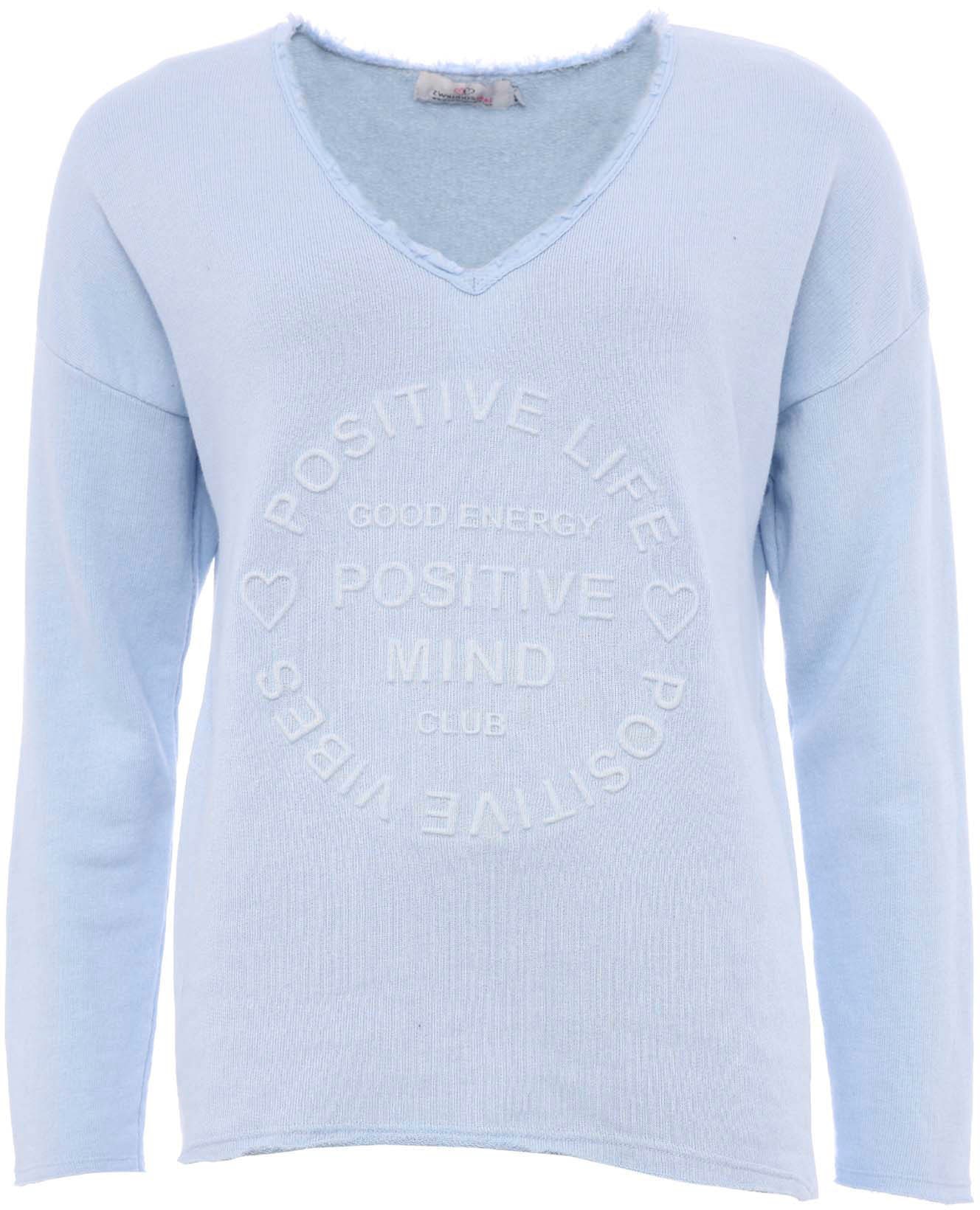 Zwillingsherz Sweatshirt »Sweatshirt BW "Positive Mind"«, mit V-Ausschnitt und Stempeldruck Zwillingsherz Sweatshirt »Sweatshirt BW "Positive Mind"«, mit V-Ausschnitt und Stempeldruck von Zwillingsherz