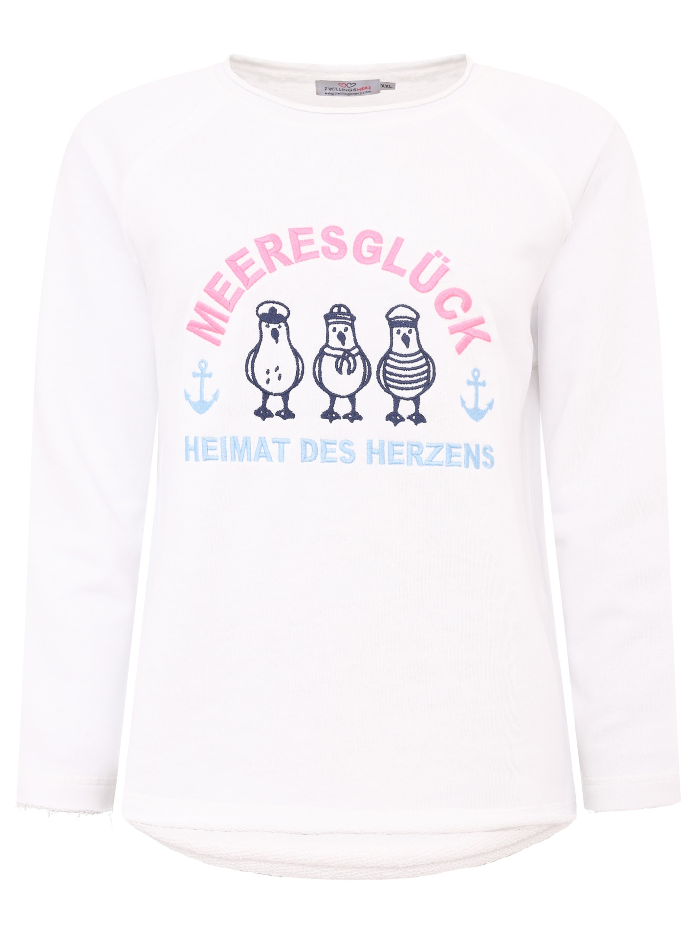 Zwillingsherz Sweatshirt »"Meeresglück"«, mit verspieltem Ankerdetail Zwillingsherz Sweatshirt »"Meeresglück"«, mit verspieltem Ankerdetail von Zwillingsherz