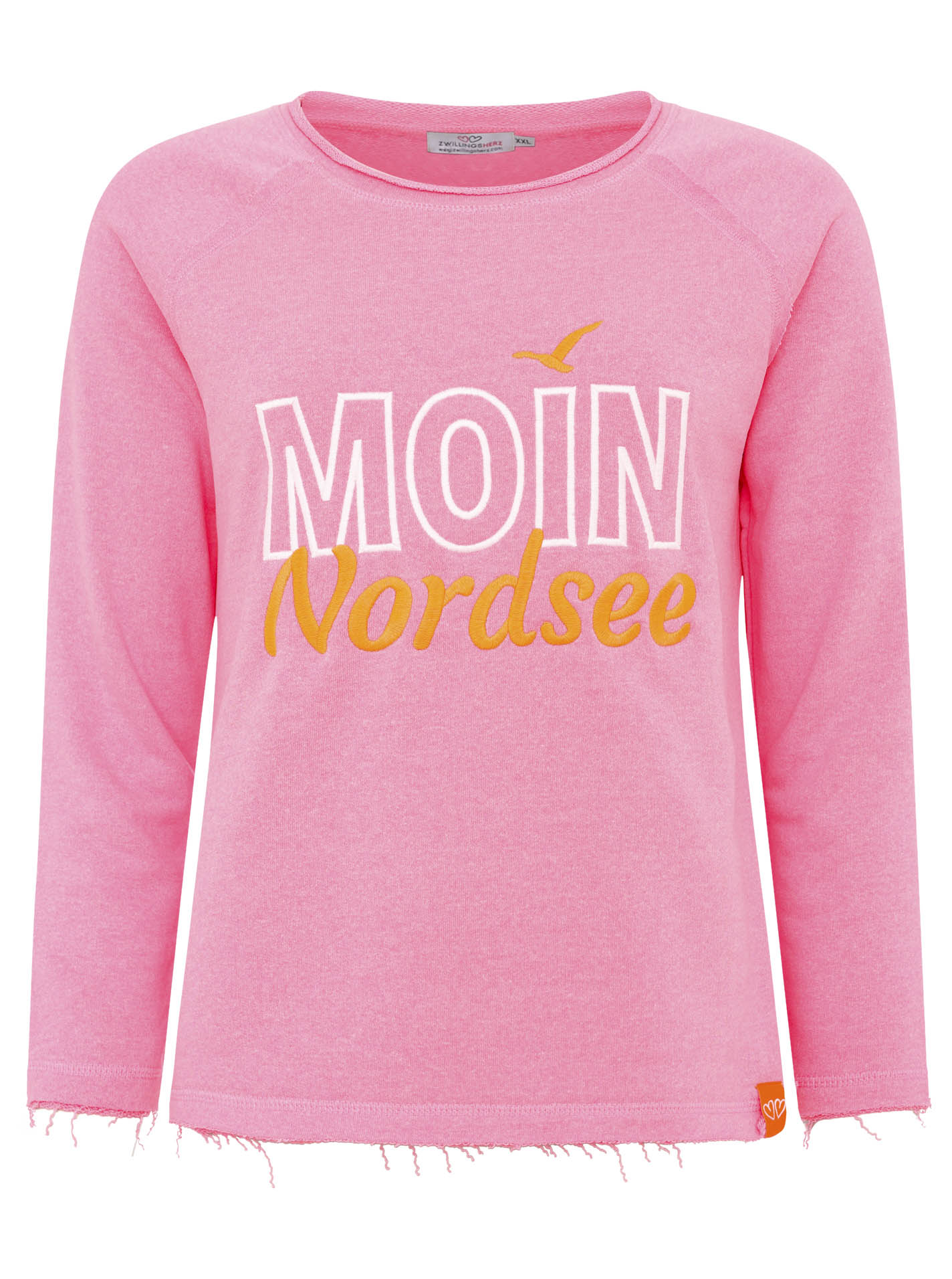Zwillingsherz Sweatshirt »"Moin Nordsee"«, mit Used-Look Kanten Zwillingsherz Sweatshirt »"Moin Nordsee"«, mit Used-Look Kanten von Zwillingsherz