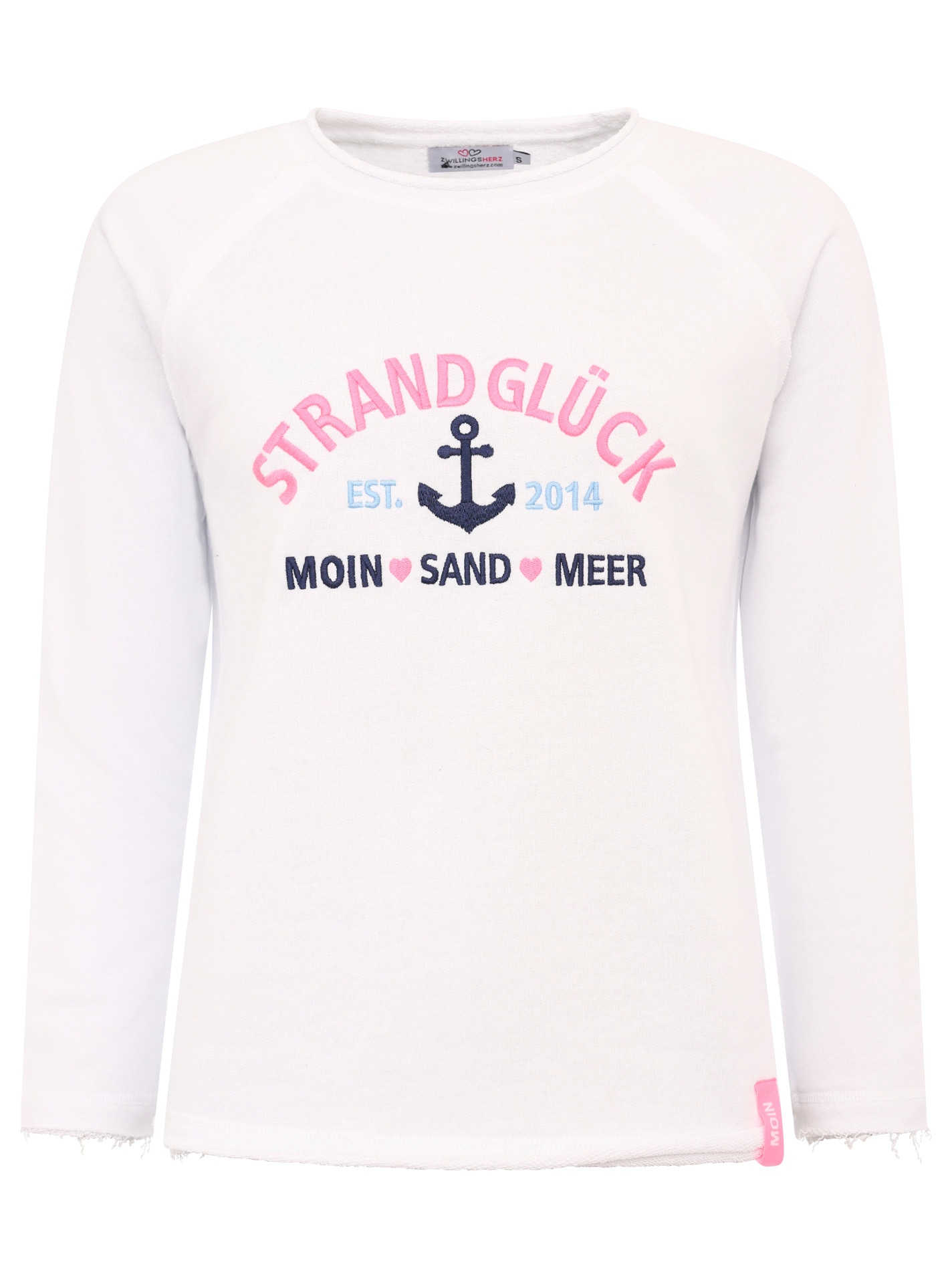 Zwillingsherz Sweatshirt »"Strandglück"«, mit Used-Look Kanten Zwillingsherz Sweatshirt »"Strandglück"«, mit Used-Look Kanten von Zwillingsherz