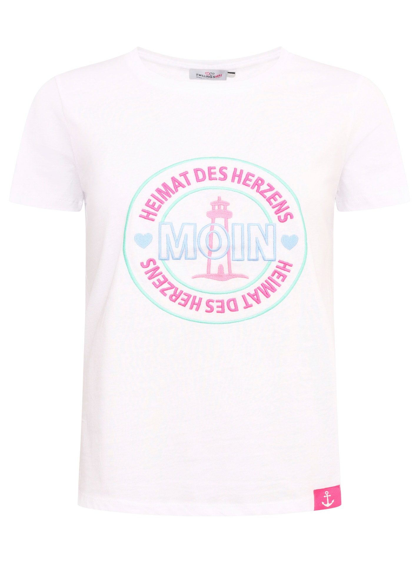 Zwillingsherz T-Shirt »"Heimat des Herzens"«, Mit maritimer Stickerei Zwillingsherz T-Shirt »"Heimat des Herzens"«, Mit maritimer Stickerei von Zwillingsherz