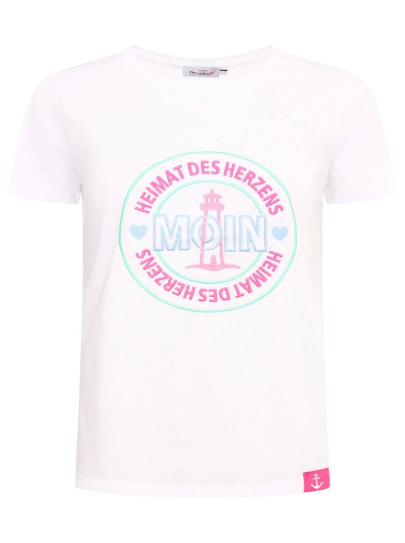 Zwillingsherz T-Shirt »"Heimat des Herzens"«, Mit maritimer Stickerei von Zwillingsherz