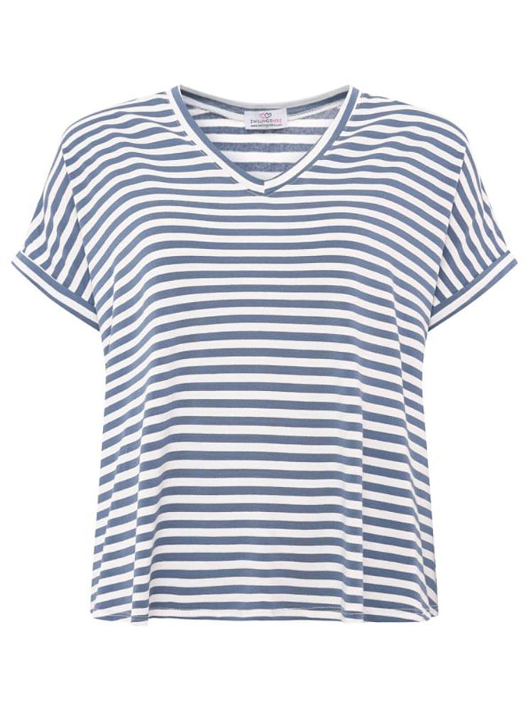 Zwillingsherz T-Shirt »"Maritime Streifen"«, mit hohem Viskoseanteil, One Size von Zwillingsherz