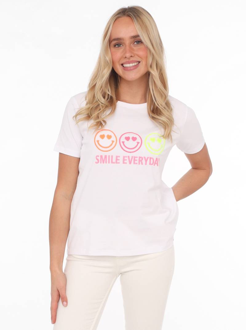 Zwillingsherz T-Shirt »"Smile everyday"«, mit motivierendem Schriftzug von Zwillingsherz