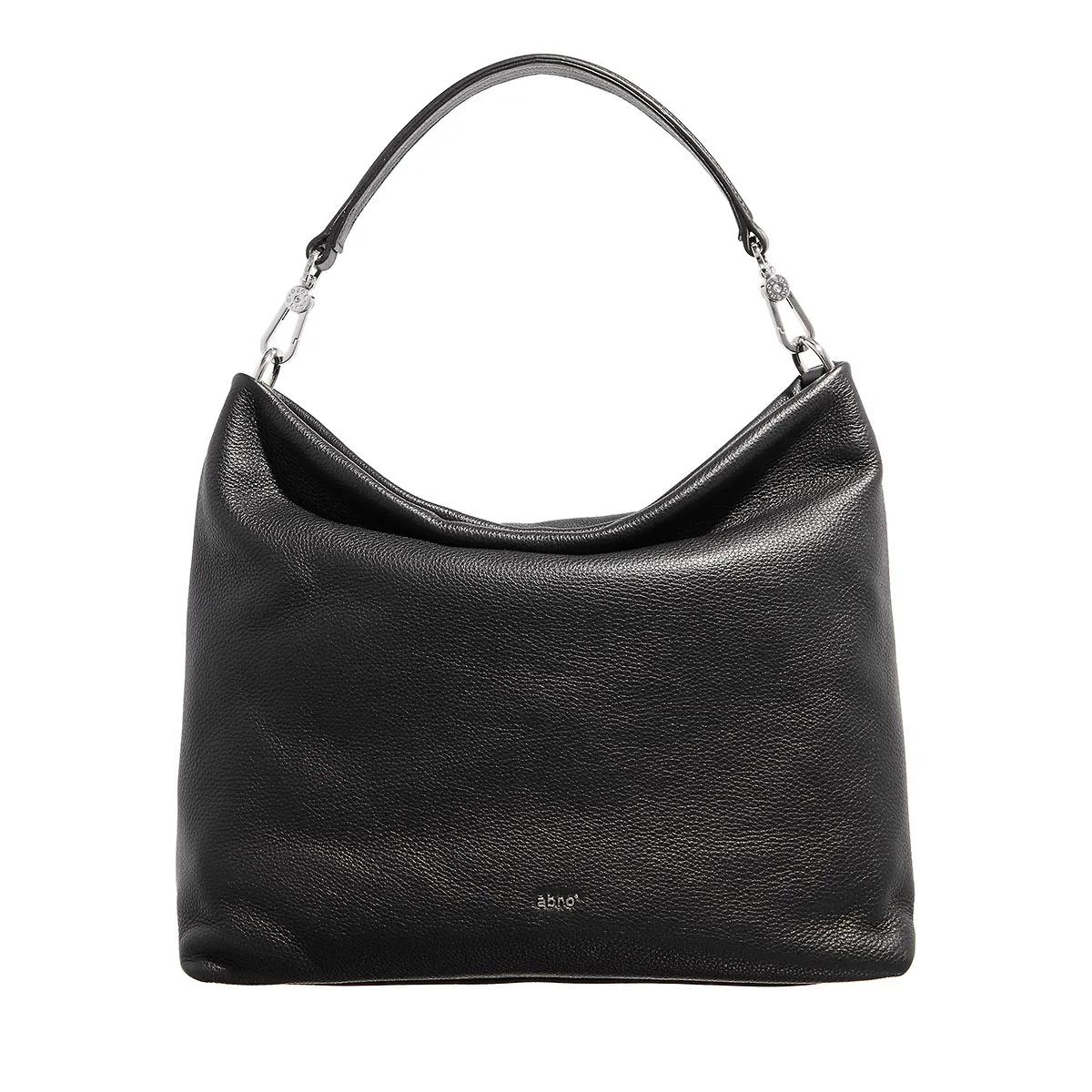 Abro Schultertasche - Beutel Kaia/ Black/Nickel - Gr. unisize - in Schwarz - für Damen von abro