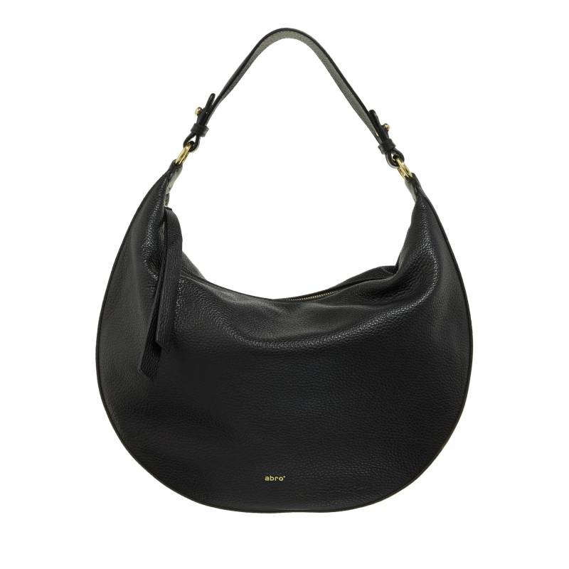 Abro Schultertasche - Beutel Lulu Big/ Black/Gold - Gr. unisize - in Schwarz - für Damen von abro