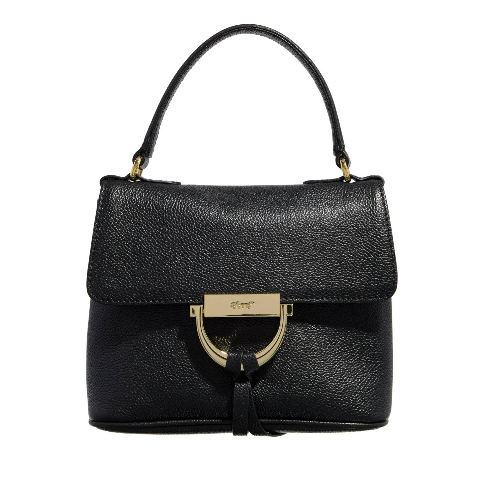 Abro Schultertasche - Handtasche Temi/ Black/Gold - Gr. unisize - in Schwarz - für Damen von abro