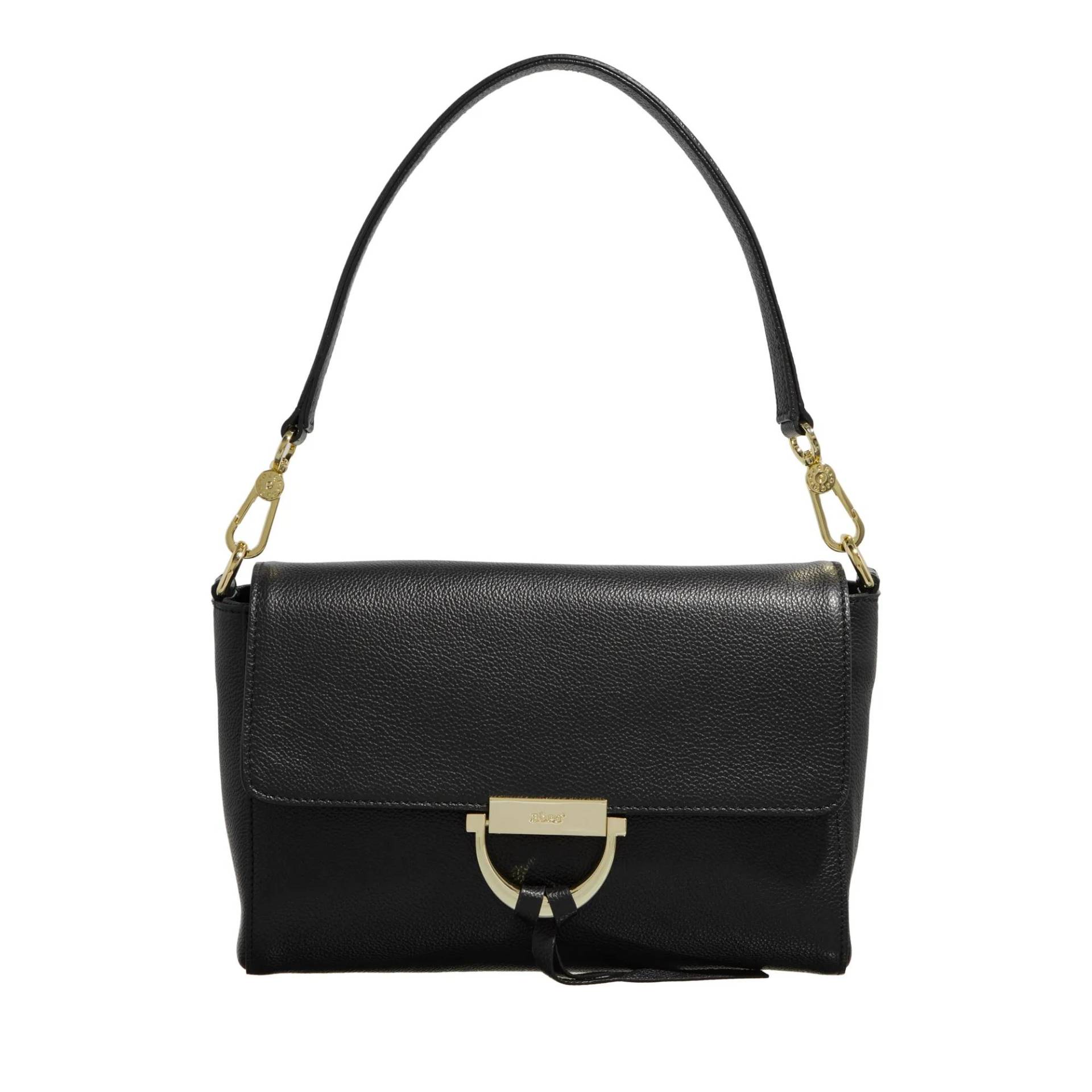 Abro Schultertasche - Schultertasche Temi/ Black/Gold - Gr. unisize - in Schwarz - für Damen von abro