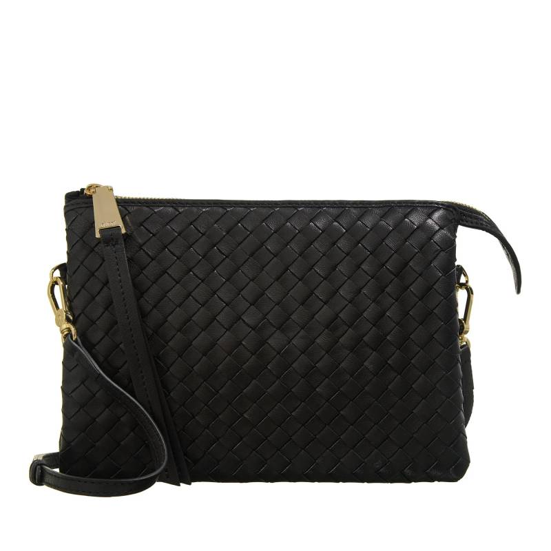 Abro Schultertasche - Umhängetasche Threefold/ Black/Gold - Gr. unisize - in Schwarz - für Damen von abro