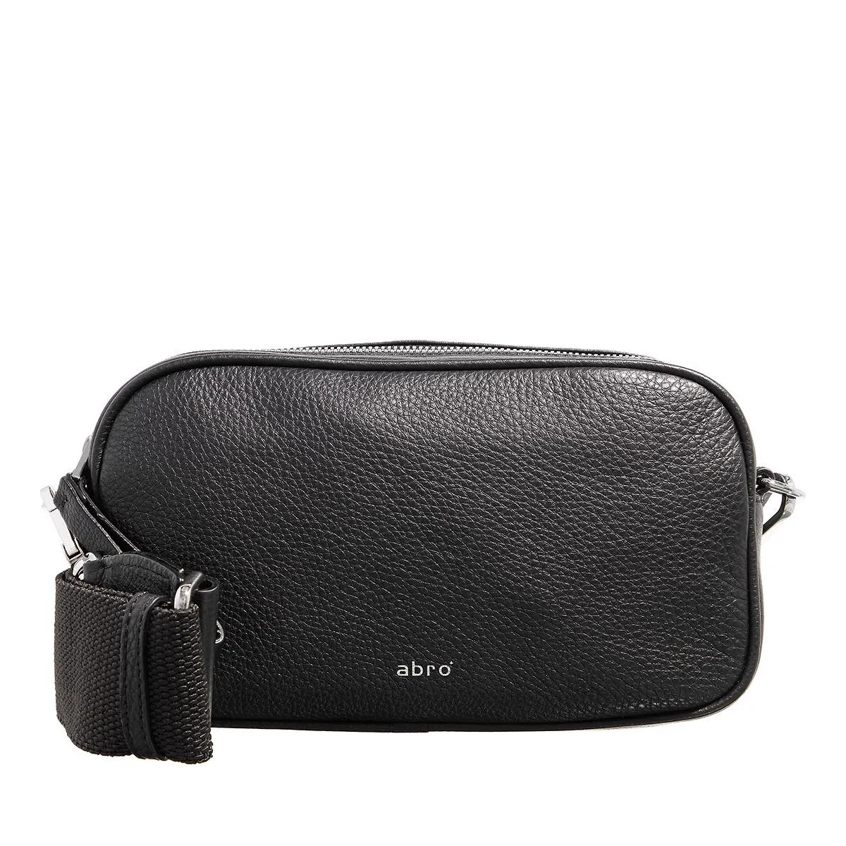 Abro Schultertasche - Umhängetasche Tina Big/ Black/Nickel - Gr. unisize - in Schwarz - für Damen von abro