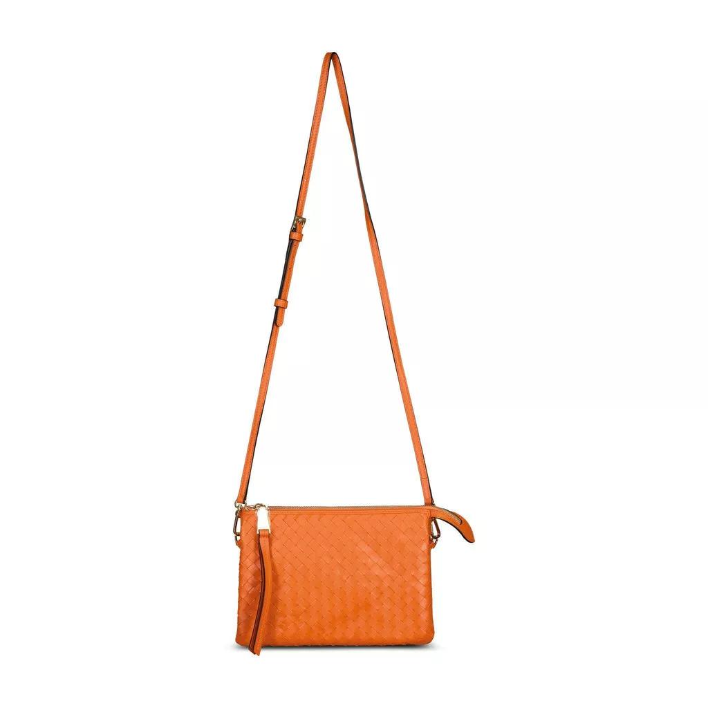 Abro Umhängetasche - Umhängetasche aus Leder - Gr. unisize - in Orange - für Damen von abro