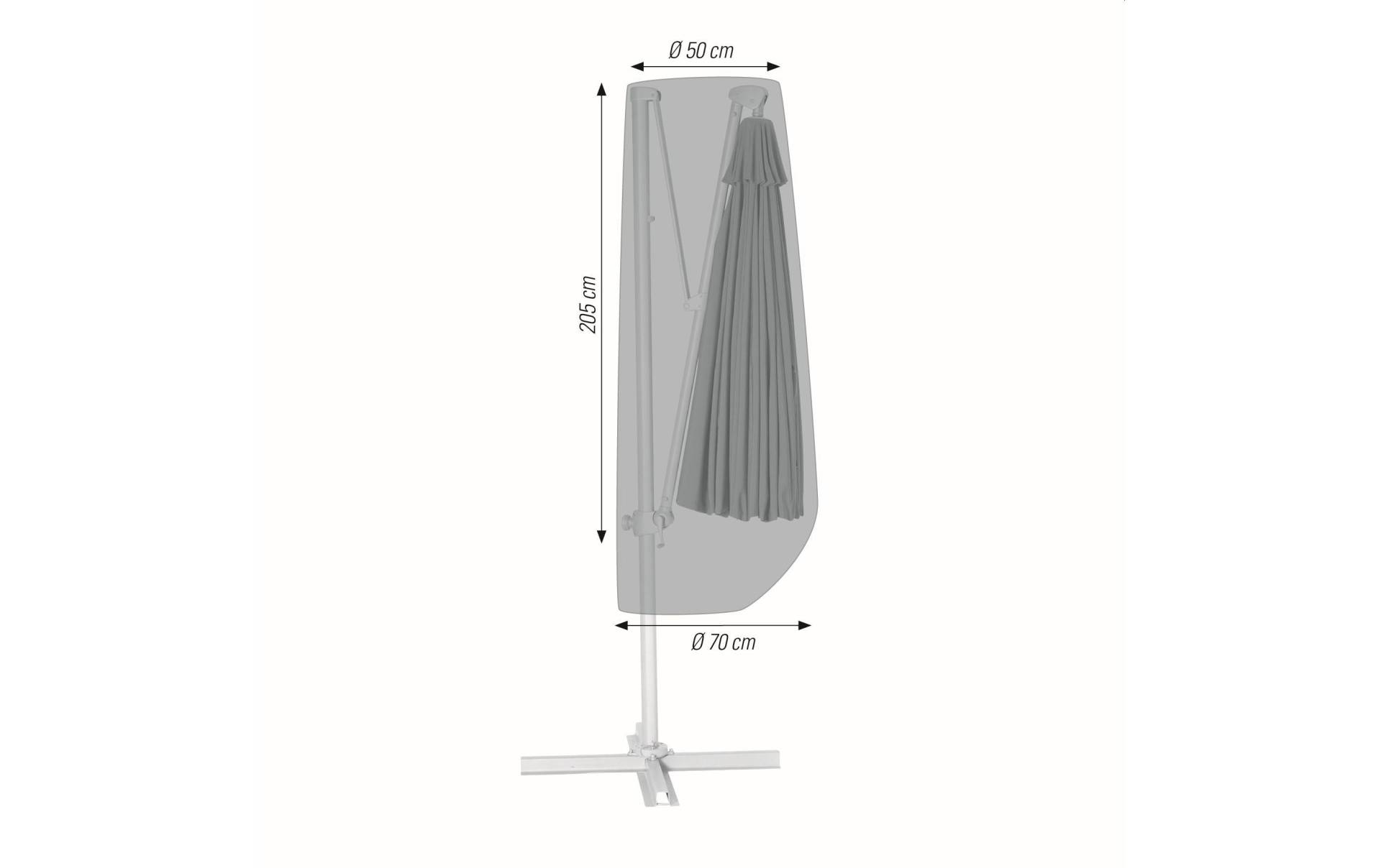 acamp Gartenmöbel-Schutzhülle »Sonnenschirm Ø 50 / 70 cm x 205 cm« von acamp