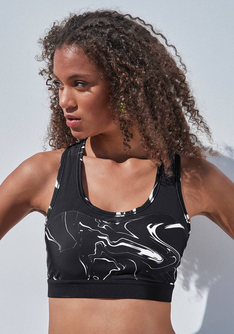 LASCANA ACTIVE Funktionsshirt »Black Marble«, Sporttop mit Racerback und Mesh von LASCANA ACTIVE