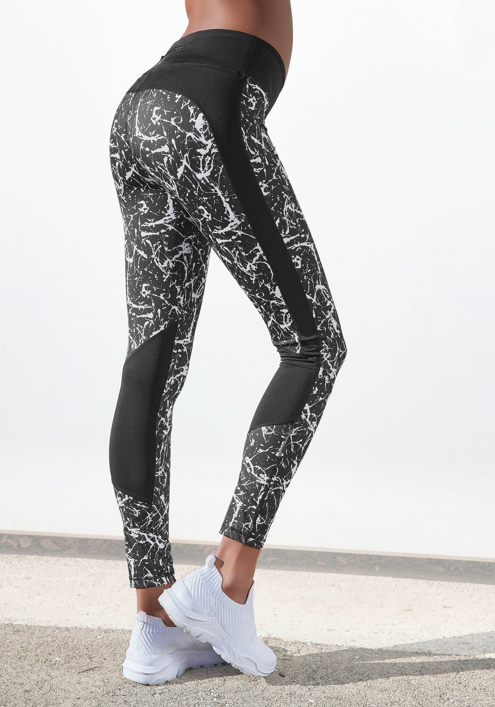 LASCANA ACTIVE Leggings »-Sporthose Splash«, mit Allover Muster von LASCANA ACTIVE