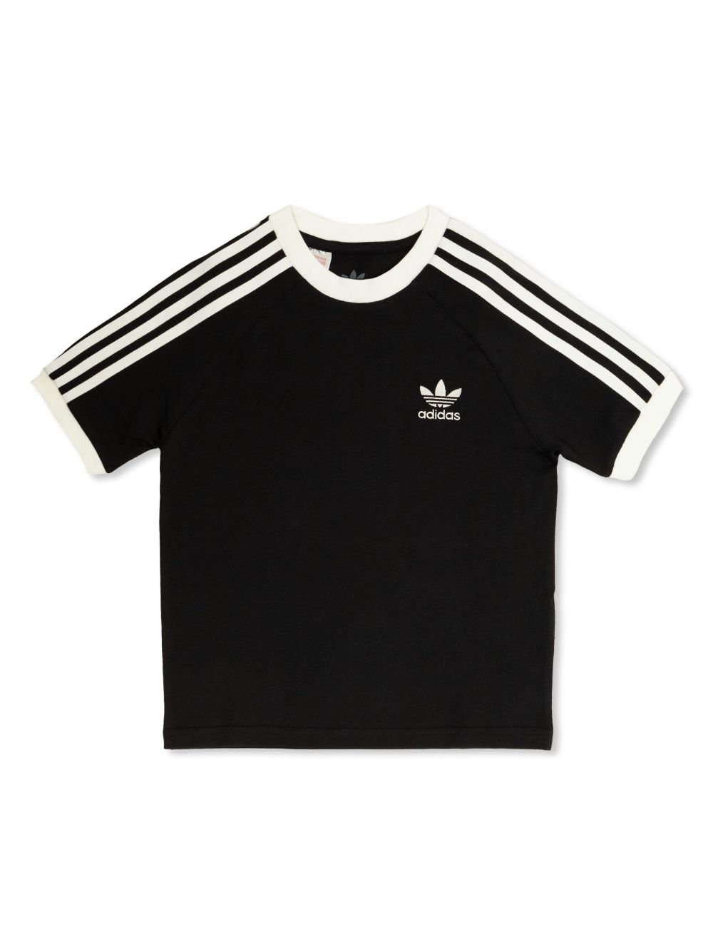 adidas Kids logo-embroidered cotton T-shirt - Black von adidas Kids