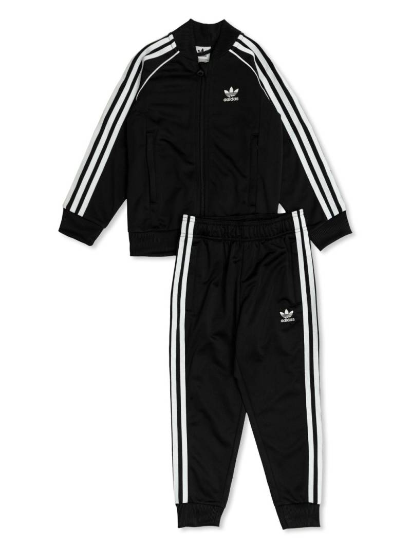 adidas Kids logo-embroidered tracksuit set - Black von adidas Kids