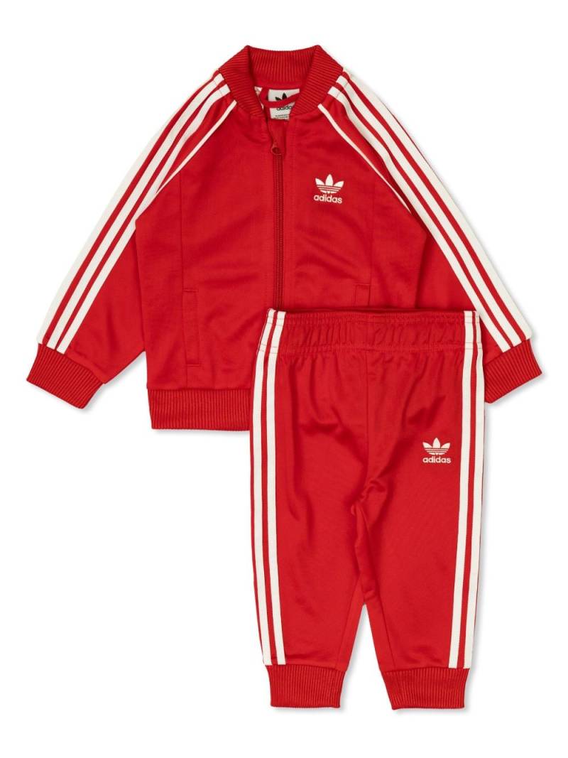 adidas Kids logo-embroidered tracksuit set von adidas Kids