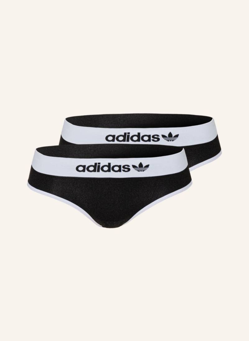 Adidas Originals 2er-Pack Panties schwarz von adidas Originals