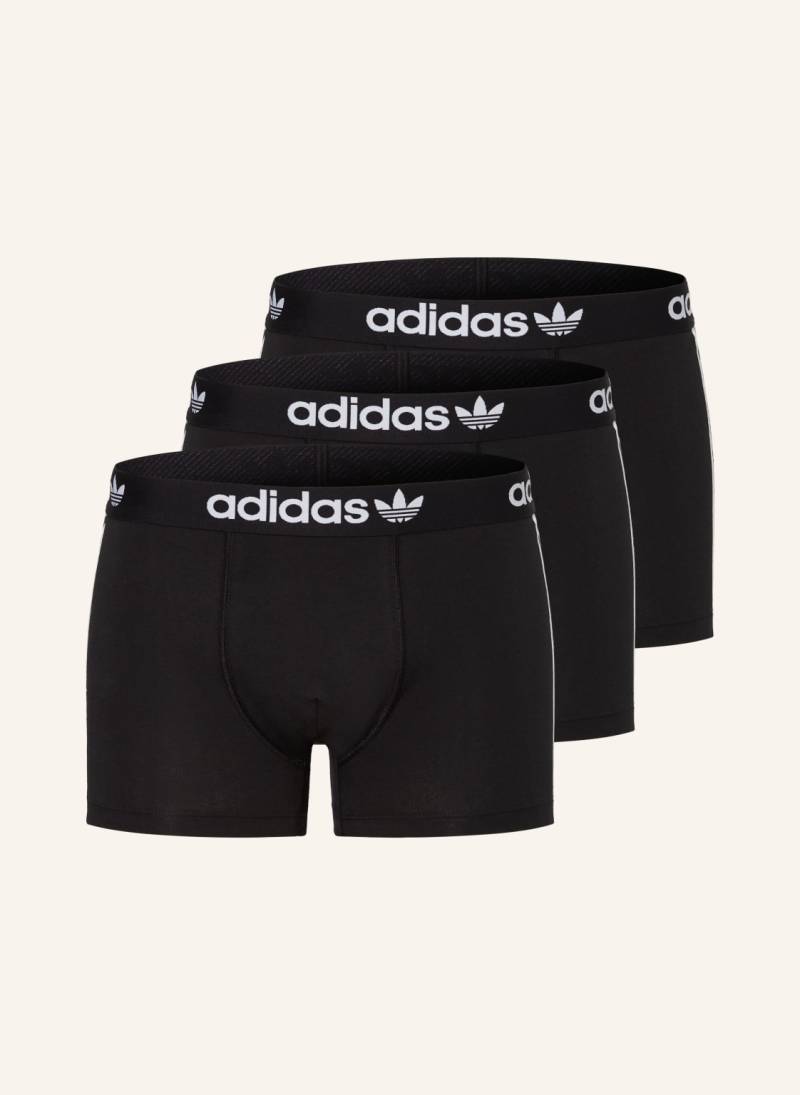 Adidas Originals 3er-Pack Boxershorts Comfort Flex Cotton 3-Stripes schwarz von adidas Originals