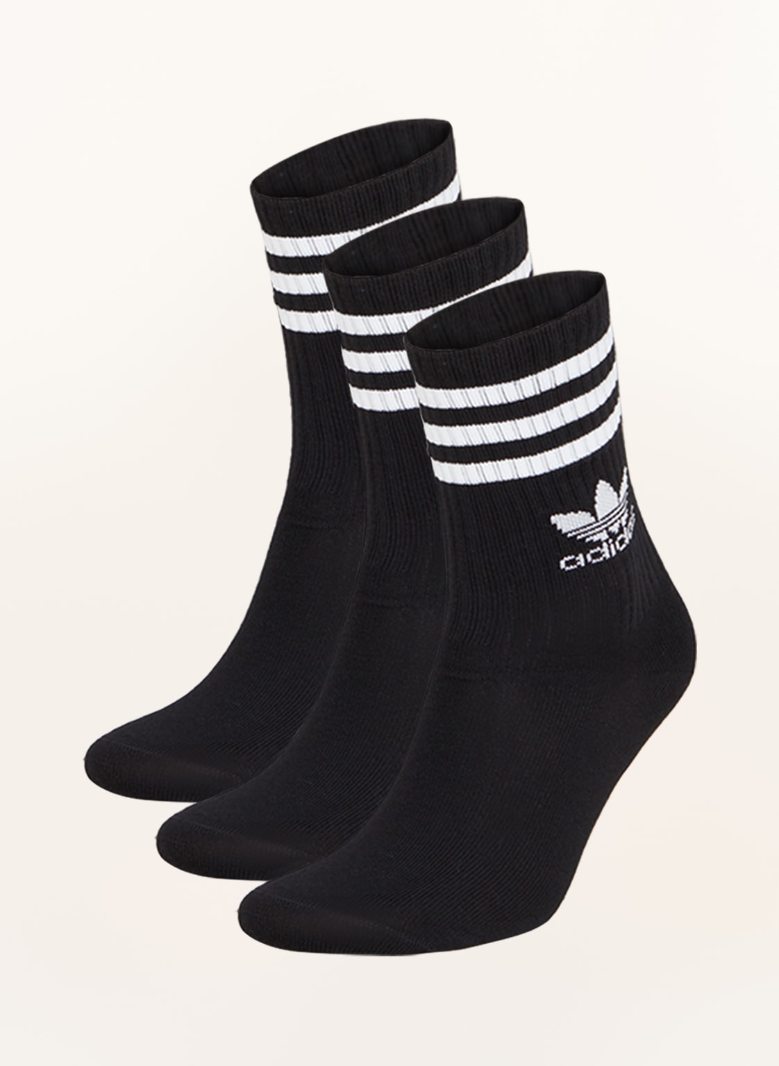 Adidas Originals 3er-Pack Socken Crew schwarz von adidas Originals