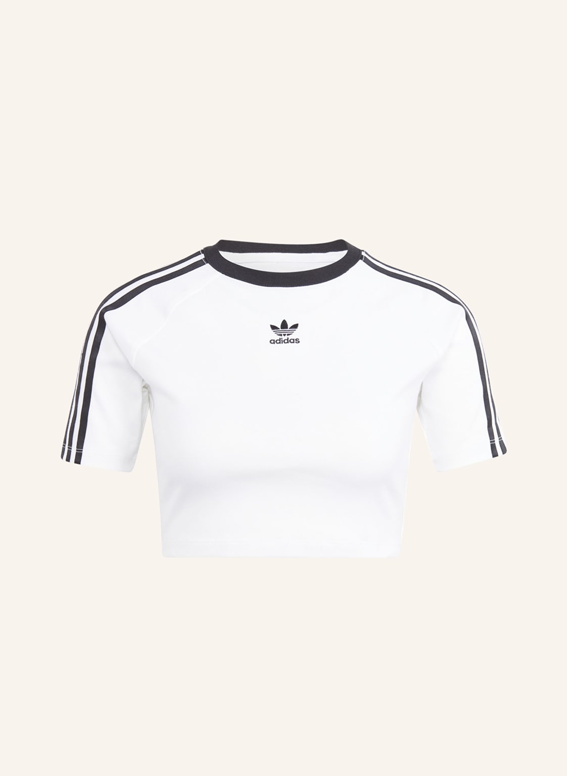 Adidas Originals Cropped-Shirt weiss von adidas Originals