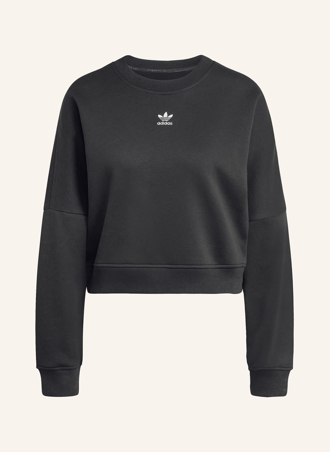 Adidas Originals Cropped-Sweatshirt Ess Crew schwarz von adidas Originals