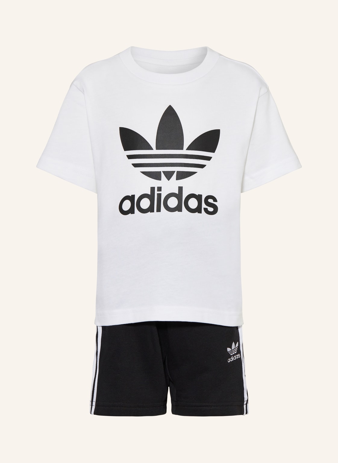 Adidas Originals Set: T-Shirt Und Sweatshorts schwarz von adidas Originals