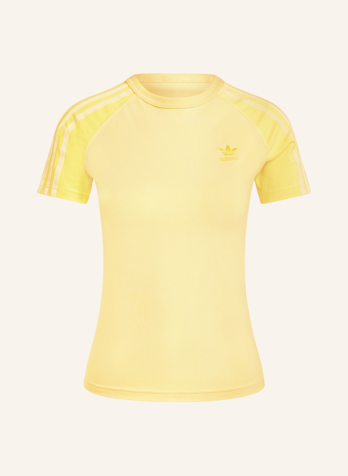 Adidas Originals T-Shirt Adicolor 3 Stripe Raglan Slim gelb von adidas Originals