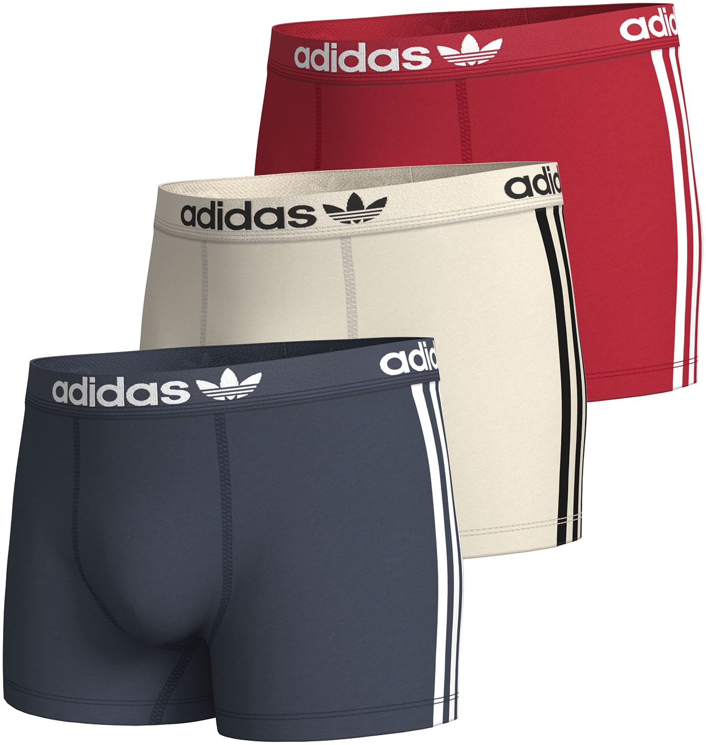 adidas Originals Boxershorts, (Packung, 3 St.), mit elastischem Logo-Bund von adidas Originals