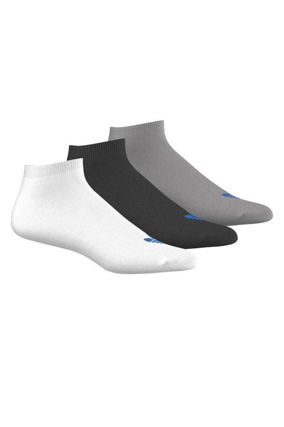 Adidas Originals Dreierpack Socken | Weiss + Schwarz + Grau meliert | Herren  | EU39-42 von Adidas Originals