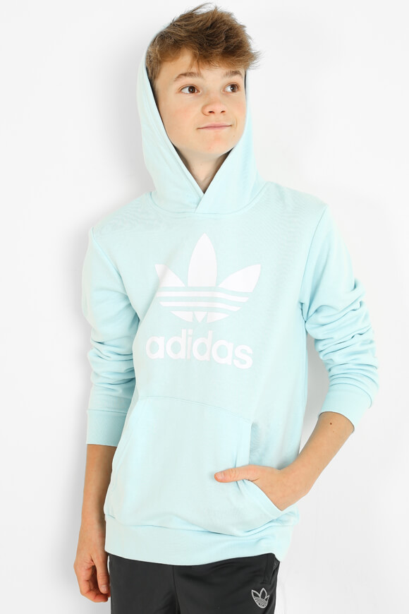 Adidas Originals Kapuzensweatshirt | Almost Blue | Jungen  | 152 von Adidas Originals