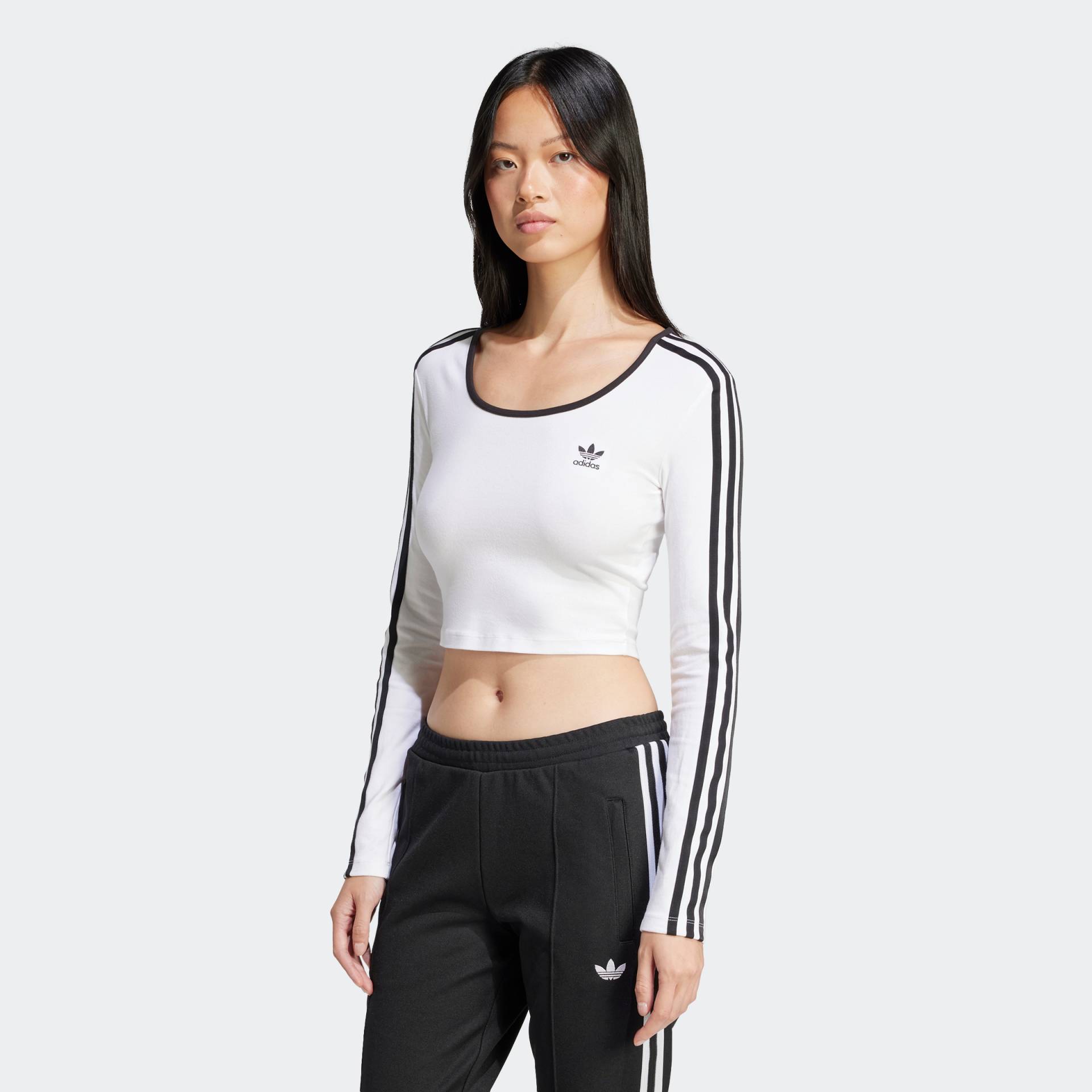 adidas Originals Langarmshirt »3S LS CROP« adidas Originals Langarmshirt »3S LS CROP« von adidas Originals