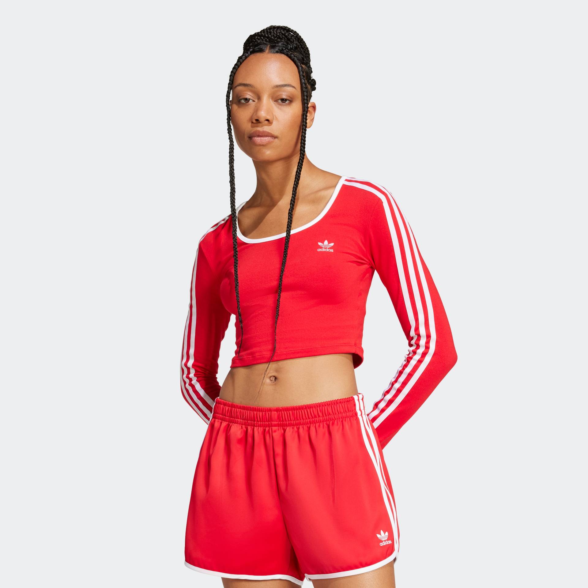 adidas Originals Langarmshirt »3S LS CROP« adidas Originals Langarmshirt »3S LS CROP« von adidas Originals