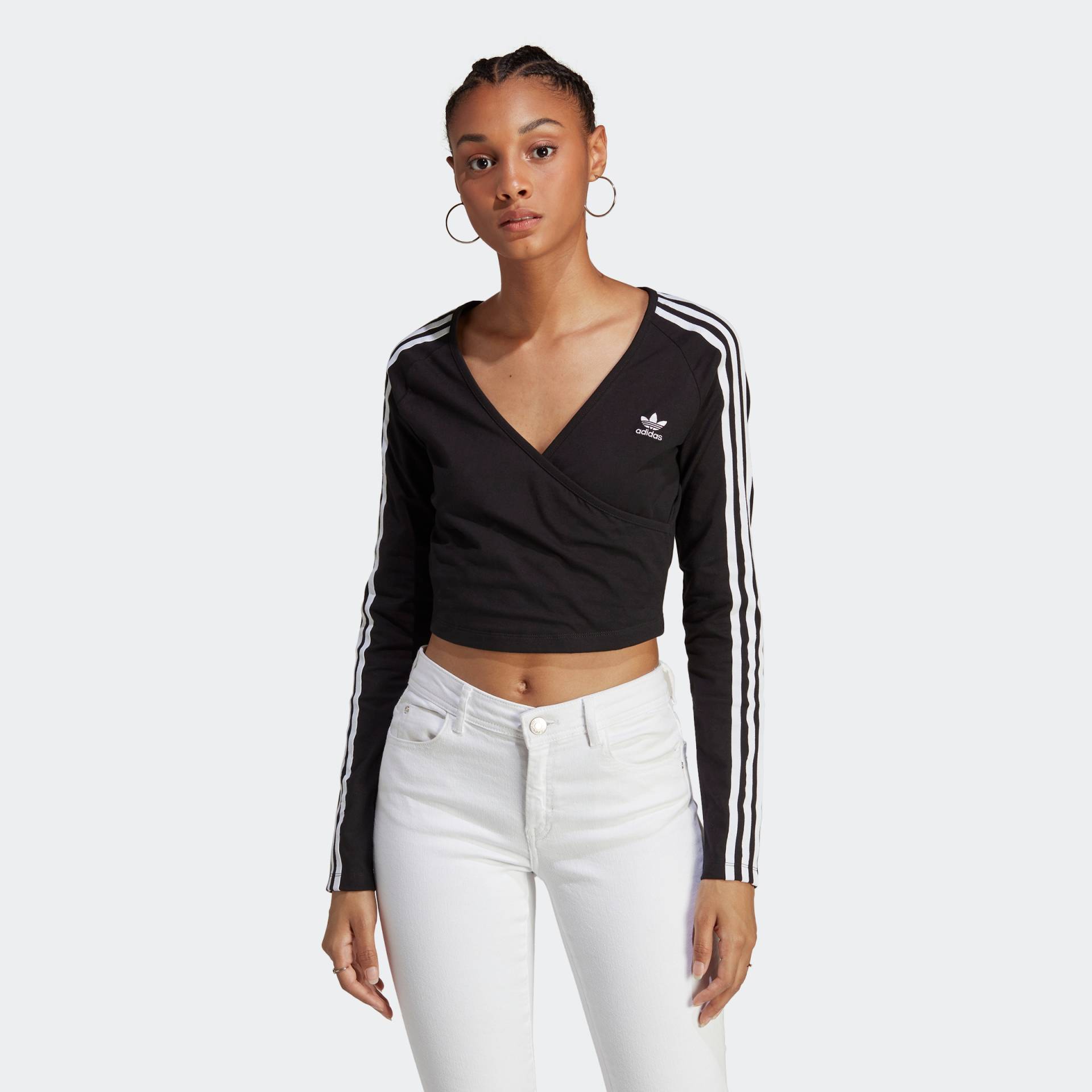 adidas Originals Langarmshirt »ADICOLOR CLASSICS CROP LONGSLEEVE« von adidas Originals