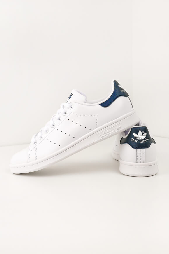 Adidas Originals Stan Smith Sneaker | Weiss + Navy | unisex  | EU36 2/3 von Adidas Originals